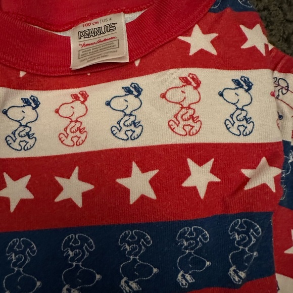 Hanna Andersson Snoopy Patriotic Jammies - Picture 3 of 4
